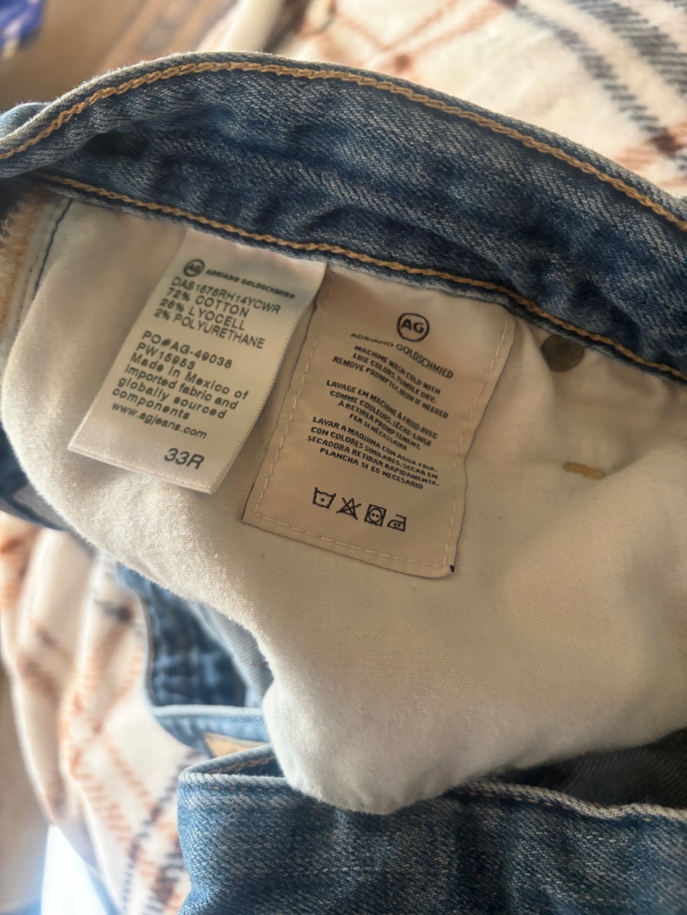 Ag Adriano Goldschmied ex boyfriend slim jeans size 33. Broken in perfection. - Picture 12 of 13